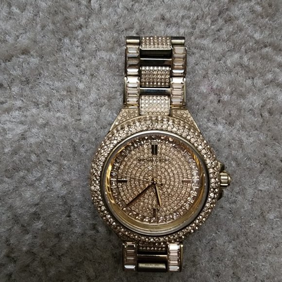 Used Camille Crystal Encrusted Gold Ion-plated Ladies Watch MK5720 main image 4